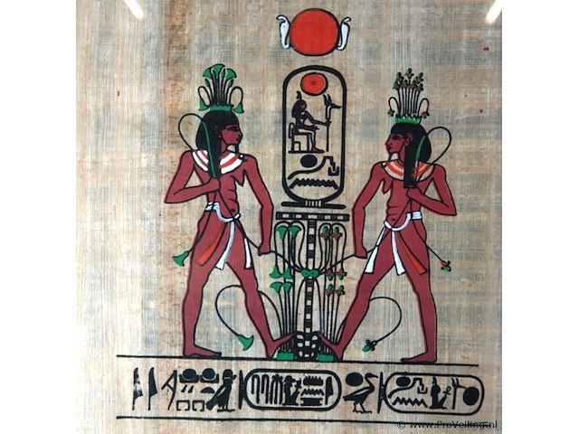 Egyptische papyrus kunst - afbeelding 3 van  5