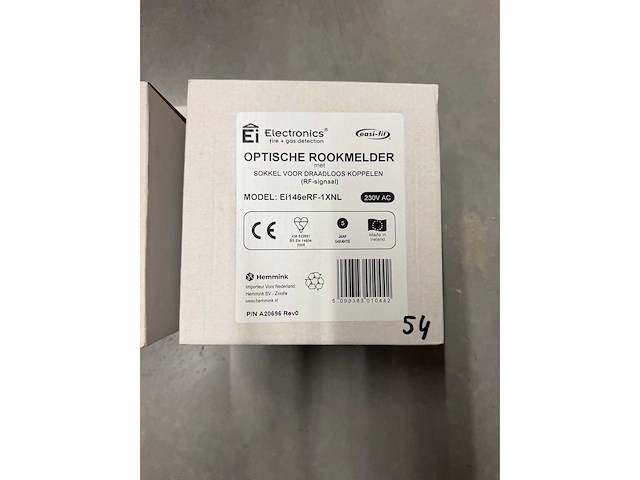 Ei electronics - ei146erf-1xnl - optische rookmelder evolution, 230v, met 9v back-up draadloos (rf) (2x) - afbeelding 2 van  3