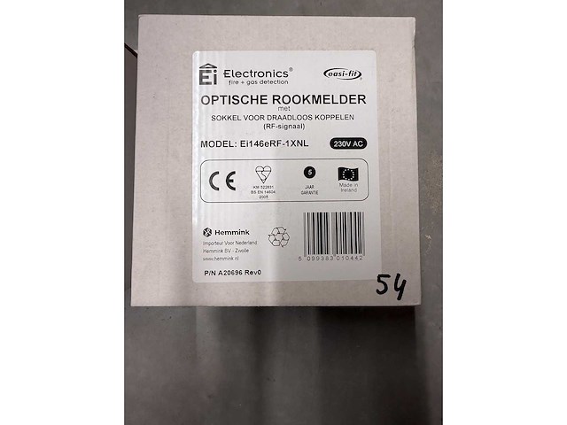 Ei electronics - ei146erf-1xnl - optische rookmelder evolution, 230v, met 9v back-up draadloos (rf) (2x) - afbeelding 3 van  3