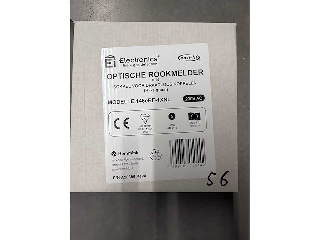 Ei electronics - ei146erf-1xnl - optische rookmelder evolution, 230v, met 9v back-up draadloos (rf) (2x) - afbeelding 3 van  3