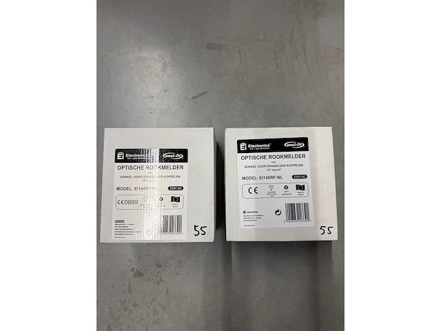 Ei electronics - ei146rf-nl - optische rookmelder 230v, met 9v alkaline back-up draadloos (rf) (2x) - afbeelding 1 van  3