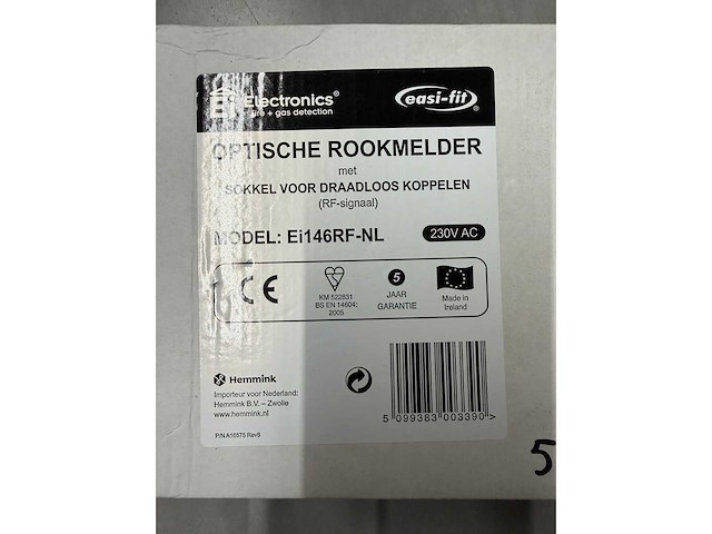 Ei electronics - ei146rf-nl - optische rookmelder 230v, met 9v alkaline back-up draadloos (rf) (2x) - afbeelding 3 van  3