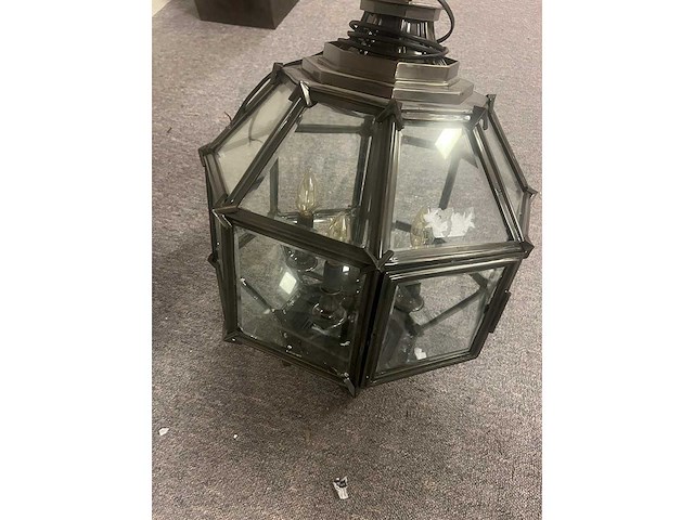 Eichholtz original hanglamp bronze diameter ca. 50cm hoogte 80 cm - afbeelding 1 van  5