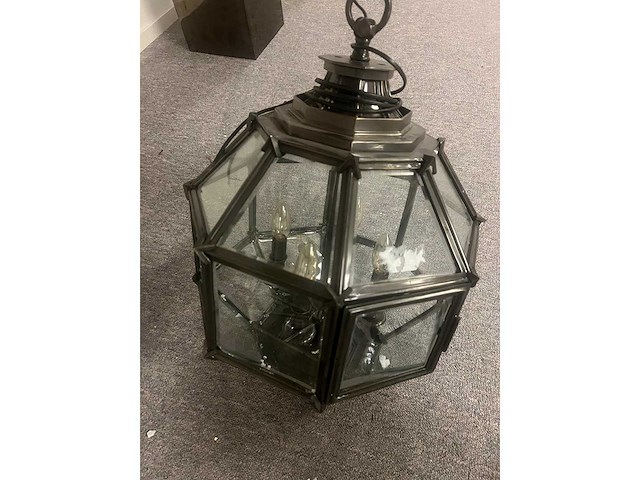 Eichholtz original hanglamp bronze diameter ca. 50cm hoogte 80 cm - afbeelding 3 van  5