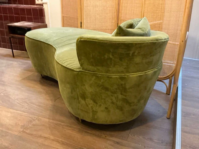 Eichholtz velvet chaise longue met 2 room dividers - afbeelding 3 van  7