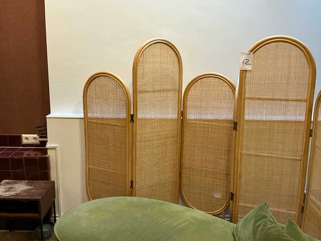 Eichholtz velvet chaise longue met 2 room dividers - afbeelding 6 van  7