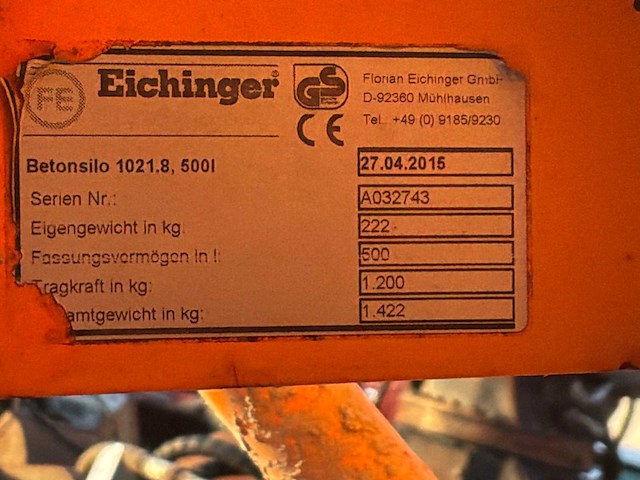 Eichinger 1021.8 betonkubel - afbeelding 6 van  6