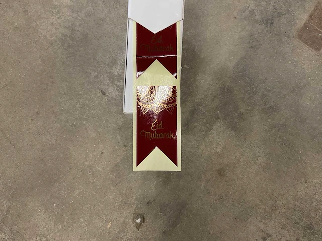 Eid mubarak 30x60mm doos á 500 stuks sluitstickers (90x) - afbeelding 2 van  3