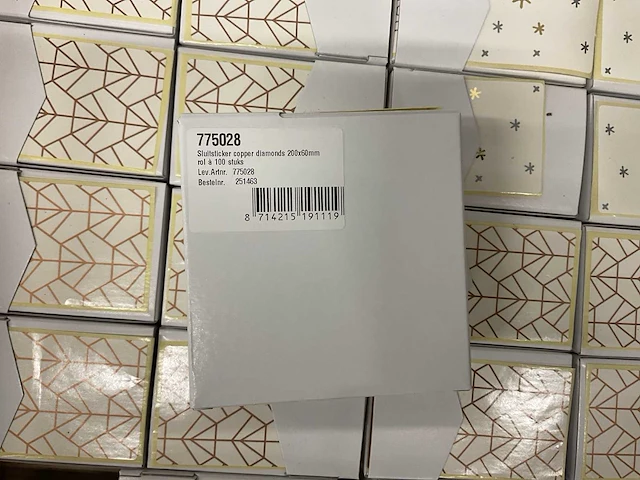 Eid mubarak doos á 100 stuks verzend etiketten (100x) - afbeelding 2 van  2