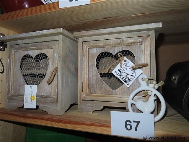 Eierkastjes, voetkrukje en beugeltasje - afbeelding 1 van  2