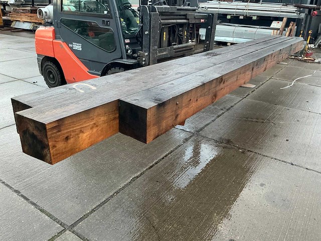 Eiken balk (200x200 mm) (3x) - afbeelding 2 van  9