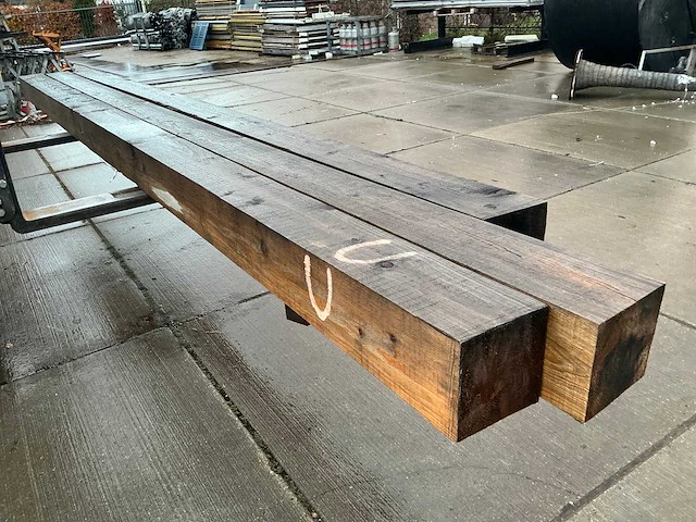 Eiken balk (200x200 mm) (3x) - afbeelding 4 van  9