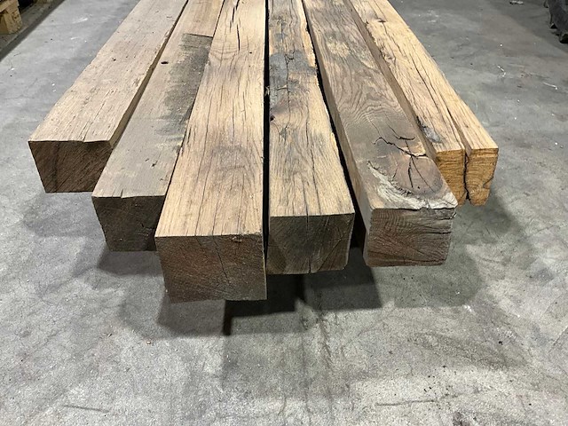 Eiken balk (6x) - afbeelding 3 van  5