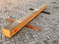 Eiken balk fijnbezaagd, 250x250mm, lengte 420cm - afbeelding 2 van  3