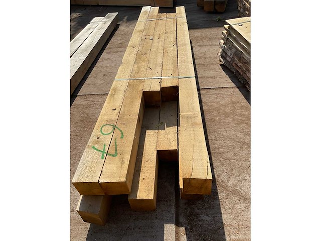 Eiken balken 150x150 mm (10x) - afbeelding 2 van  2