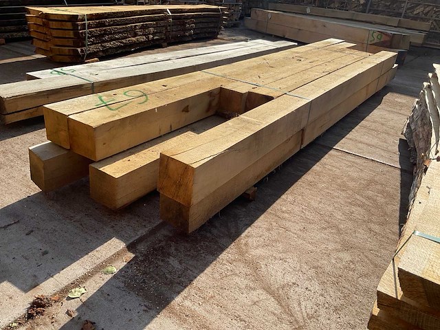 Eiken balken 150x150 mm (10x) - afbeelding 3 van  5