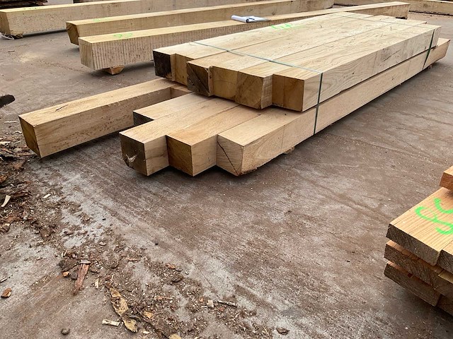 Eiken balken 150x150 mm (12x) - afbeelding 3 van  5