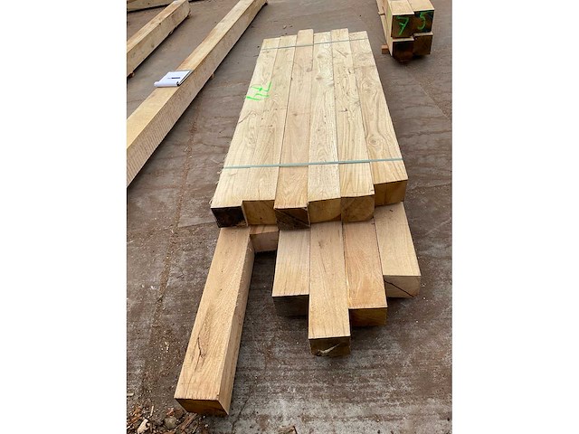 Eiken balken 150x150 mm (12x) - afbeelding 5 van  5