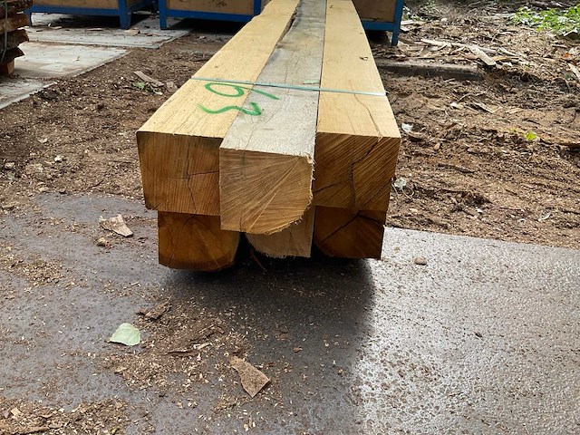Eiken balken 150x150 mm (6x) - afbeelding 2 van  2