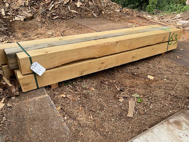 Eiken balken 150x150 mm (6x) - afbeelding 1 van  5