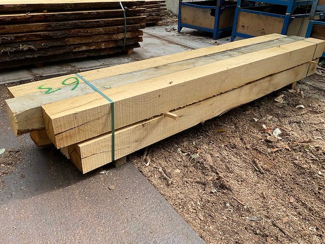 Eiken balken 150x150 mm (6x) - afbeelding 3 van  5