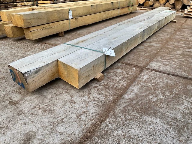 Eiken balken 150x240 mm (2x) - afbeelding 1 van  5