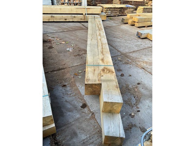 Eiken balken 200x200 mm (4x) - afbeelding 5 van  5