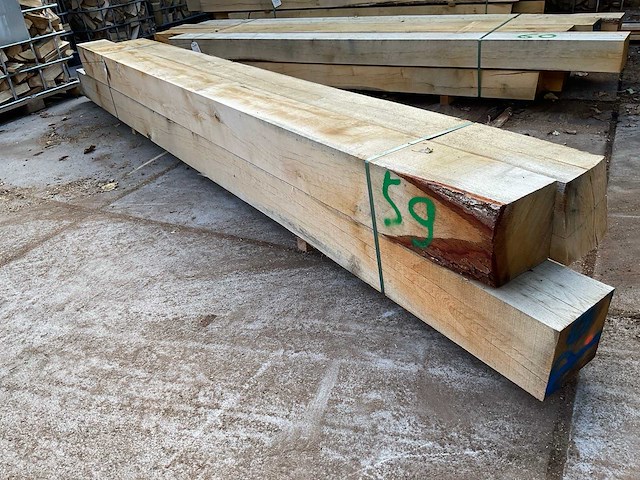 Eiken balken 200x200 mm (4x) - afbeelding 3 van  5