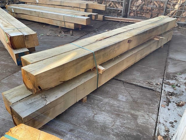 Eiken balken 200x200 mm (5x) - afbeelding 3 van  5