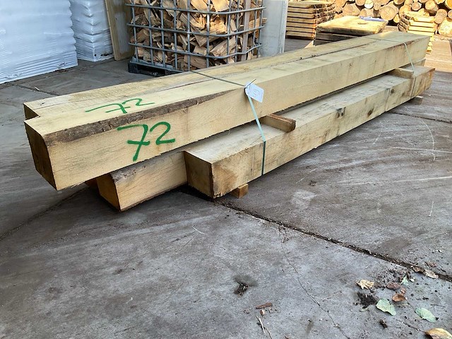 Eiken balken 200x200 mm (5x) - afbeelding 1 van  2