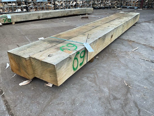 Eiken balken 205x260 mm (2x) - afbeelding 1 van  5