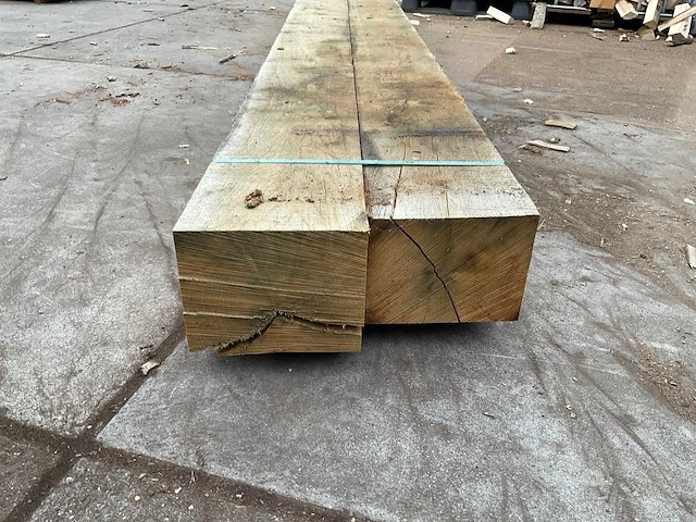Eiken balken 205x260 mm (2x) - afbeelding 4 van  5