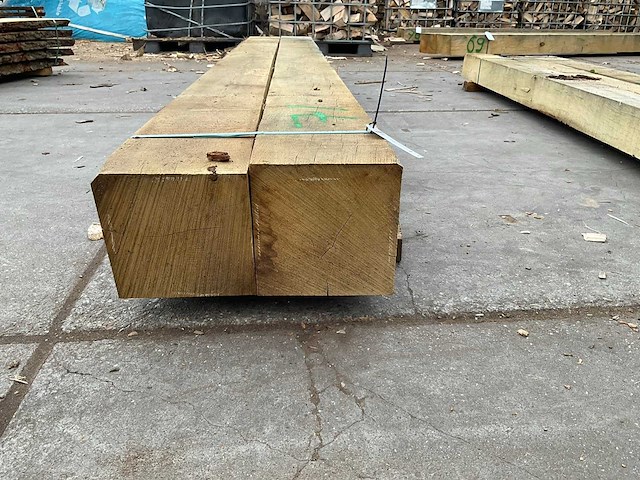 Eiken balken 230x230 mm (2x) - afbeelding 2 van  5