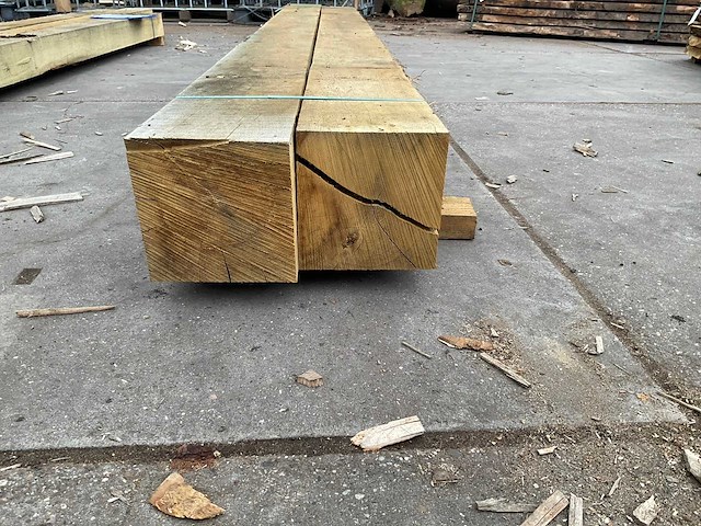 Eiken balken 230x230 mm (2x) - afbeelding 4 van  5