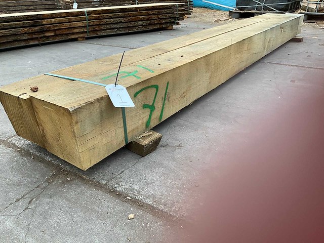 Eiken balken 230x230 mm (2x) - afbeelding 1 van  2