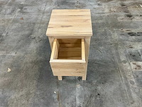 Eiken bijzet tafeltje 73,5x35x35,5cm - afbeelding 6 van  7