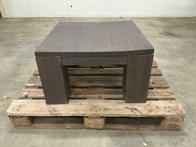 Eiken bijzettafel 69,5x70x40cm - afbeelding 2 van  6