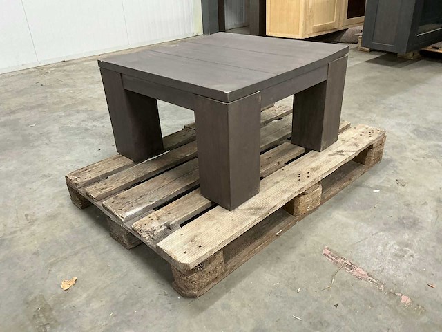 Eiken bijzettafel 69,5x70x40cm - afbeelding 3 van  6