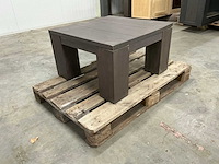 Eiken bijzettafel 69,5x70x40cm - afbeelding 3 van  6