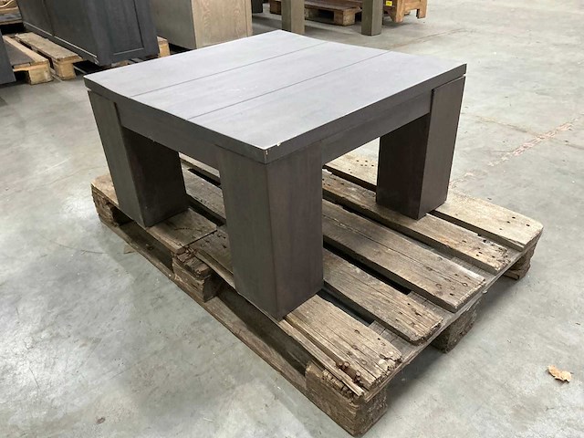 Eiken bijzettafel 69,5x70x40cm - afbeelding 4 van  6