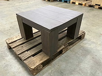 Eiken bijzettafel 69,5x70x40cm - afbeelding 5 van  6