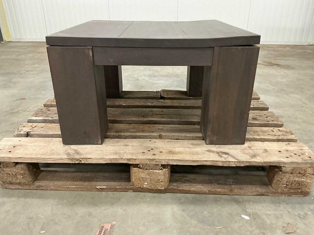 Eiken bijzettafel 69,5x70x40cm - afbeelding 6 van  6