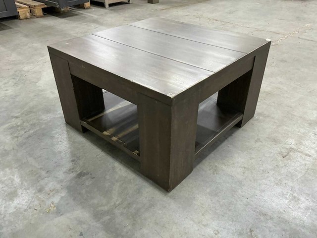 Eiken bijzettafel 69,5x70x40cm - afbeelding 1 van  2