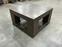 Eiken bijzettafel 69,5x70x40cm - afbeelding 1 van  2