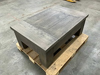Eiken bijzettafel 80x120,5x46cm - afbeelding 5 van  6