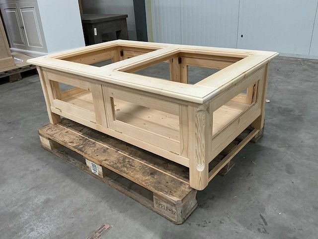 Eiken bijzettafel incompleet 81x130x46cm - afbeelding 1 van  7