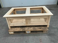 Eiken bijzettafel incompleet 81x130x46cm - afbeelding 2 van  7
