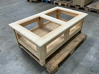 Eiken bijzettafel incompleet 81x130x46cm - afbeelding 5 van  7