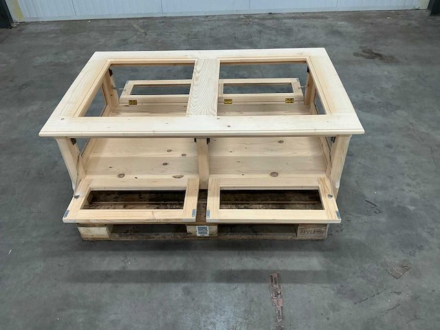 Eiken bijzettafel incompleet 81x130x46cm - afbeelding 6 van  7