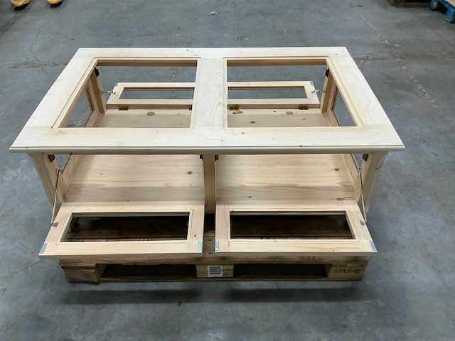Eiken bijzettafel incompleet 81x130x46cm - afbeelding 7 van  7